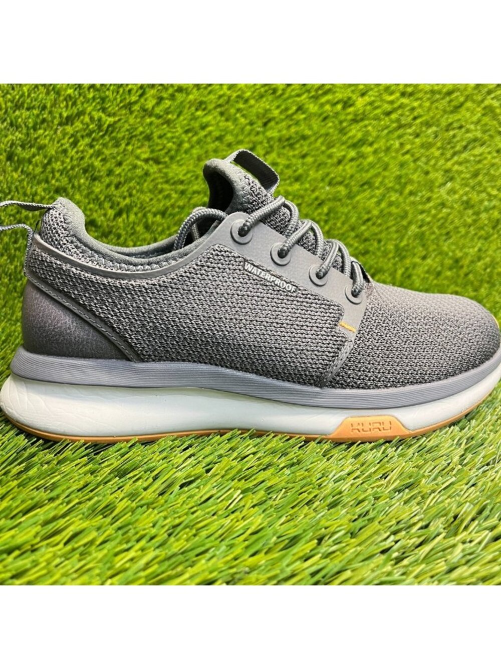 Kuru Atom Womens Size 6 Gray White Athletic Running Waterproof Shoes Sneakers